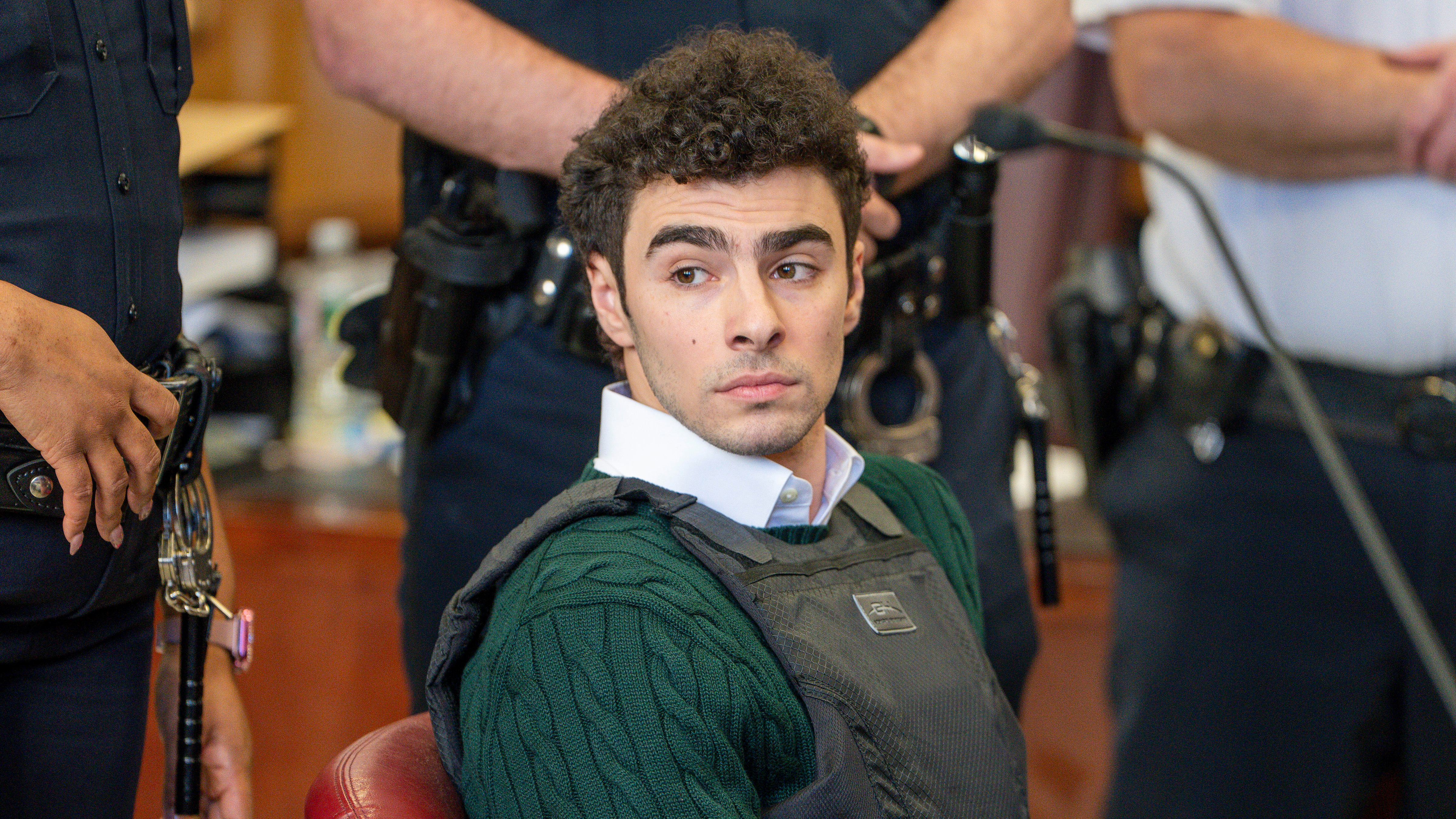 Luigi Mangione appears in court for a hearing, Feb. 21, 2025, in New York.