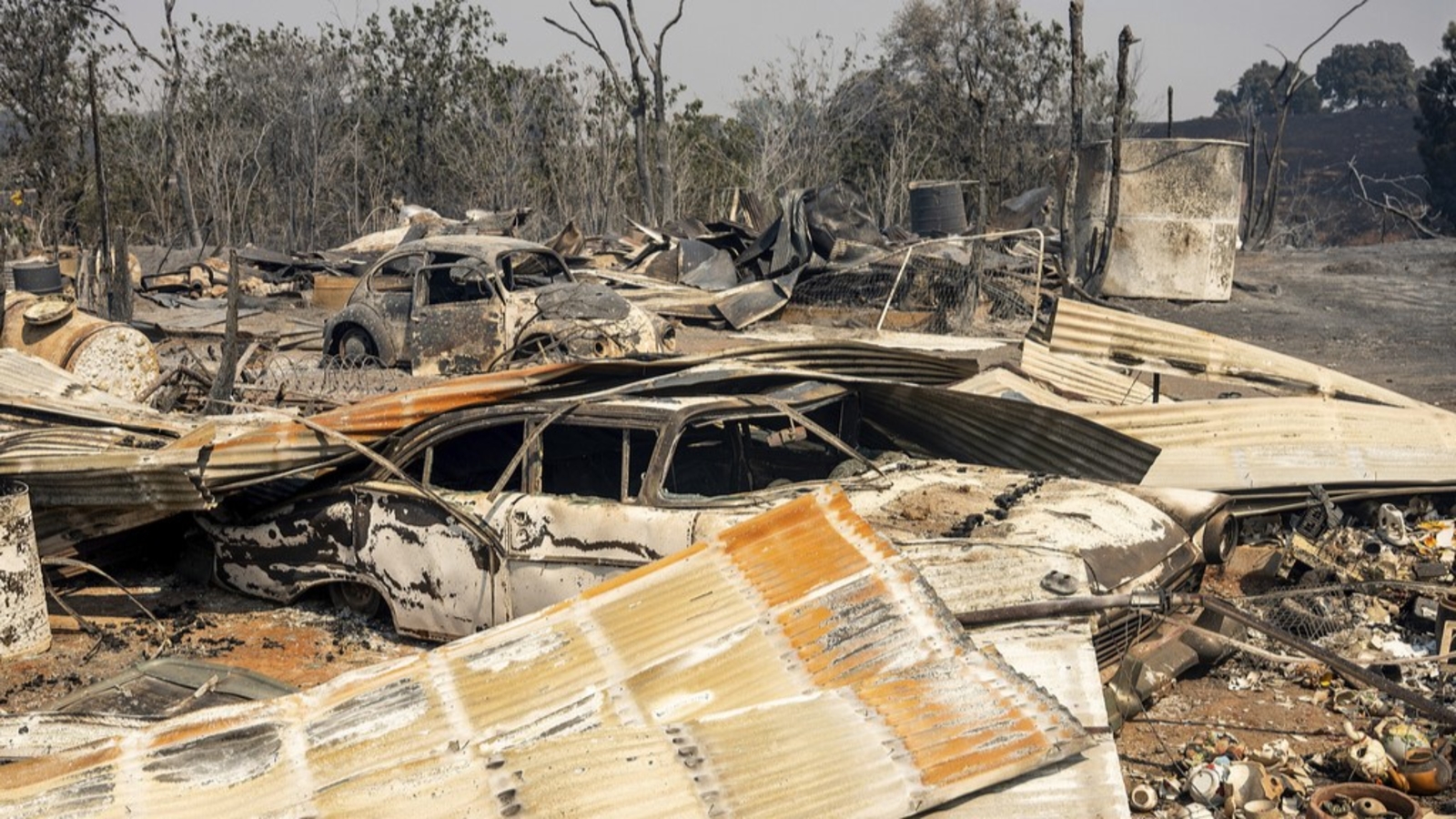 Woman and her dog survive fire that destroyed historic mining town Chinese Camp, but left homeless