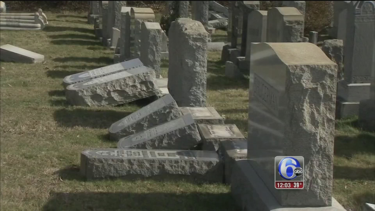 Headstones overturned at Wissinoming cemetery