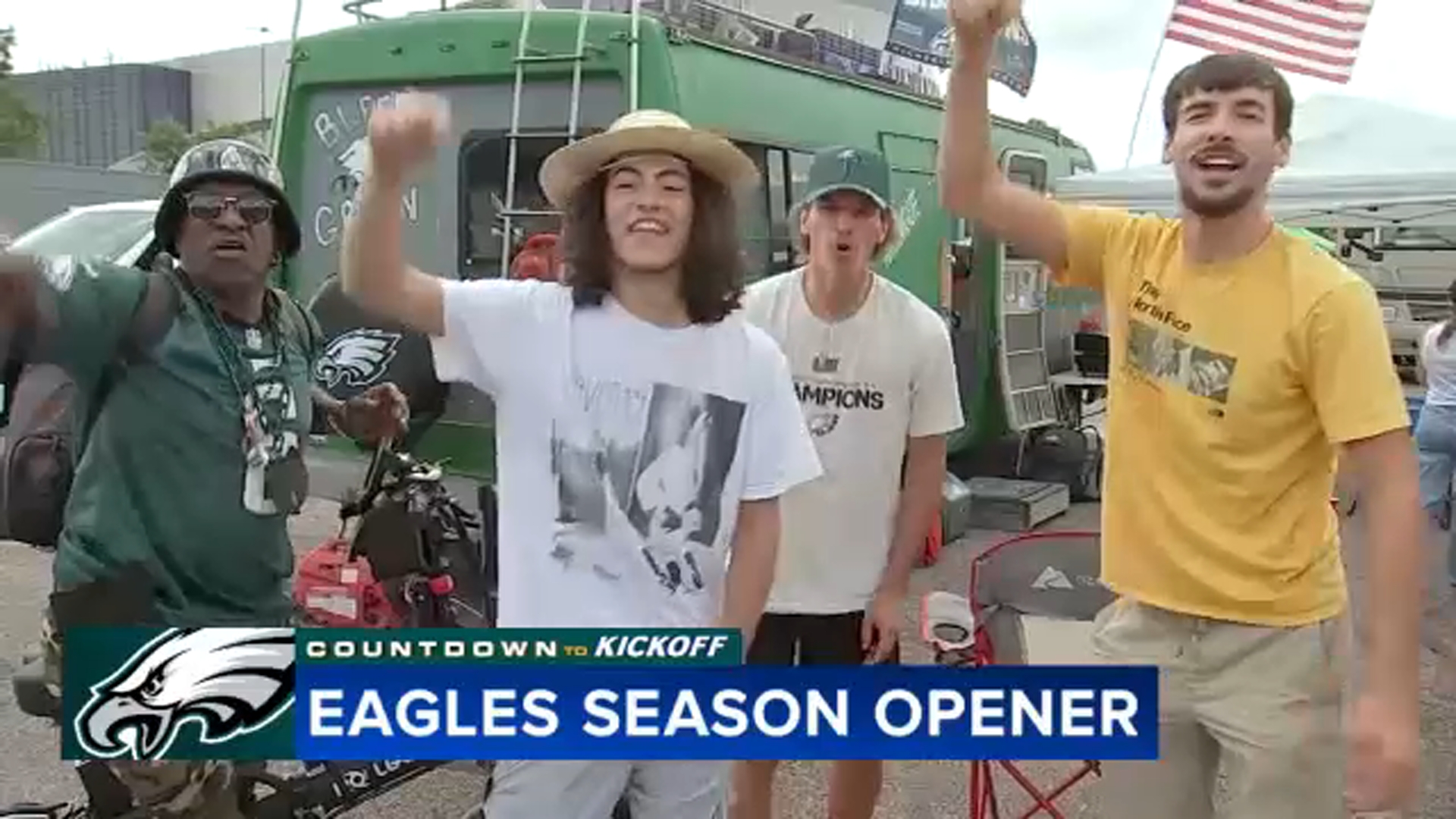 Tailgaters out in full force as fans wait for the Eagles to take on the Cowboys