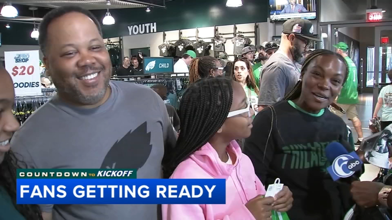 Fans travel from all over to cheer on the Eagles