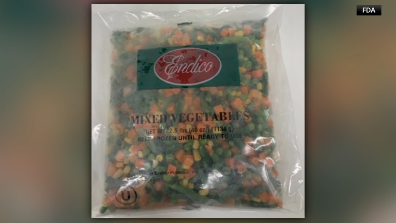 Frozen vegetables that were sold in several states, including Pennsylvania and New Jersey, have been recalled.