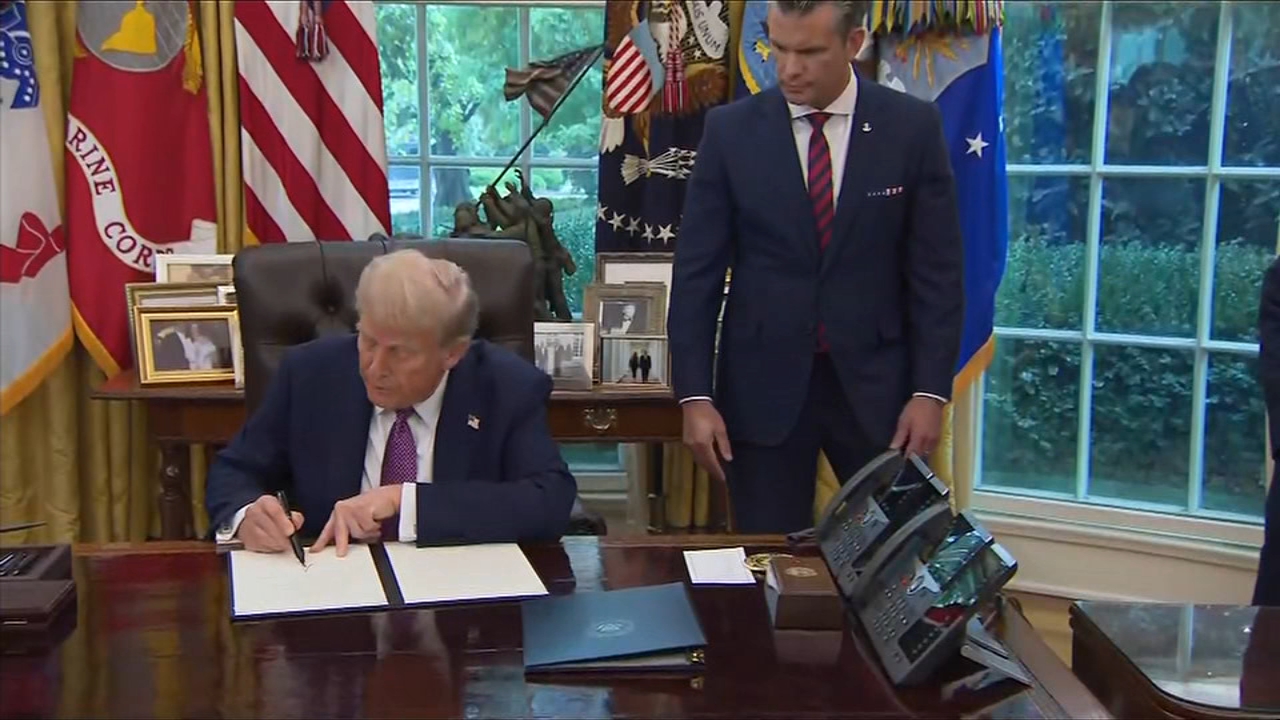 Trump signs order renaming 'Department of War'