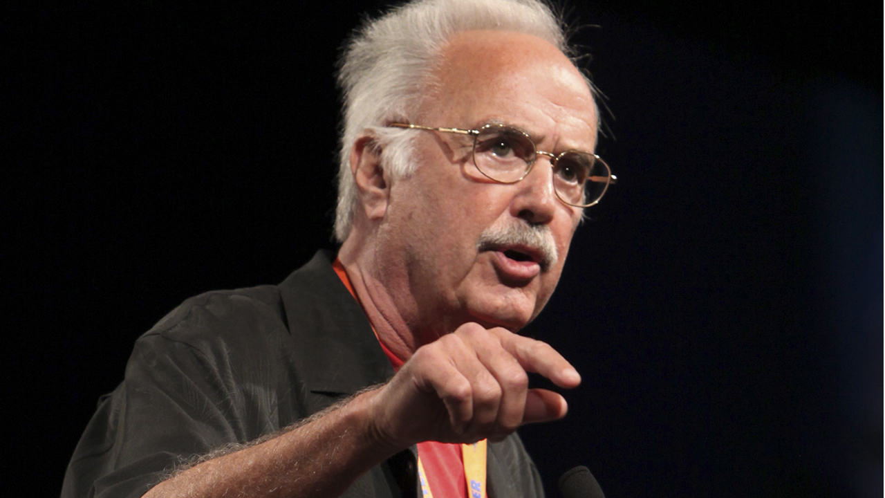 Former State Sen. John Burton, D-San Francisco, a candidate for the chair of the state Democratic Party, speaks at the California Democratic Party Convention in Sacramento, Calif., Saturday, April 25, 2009.