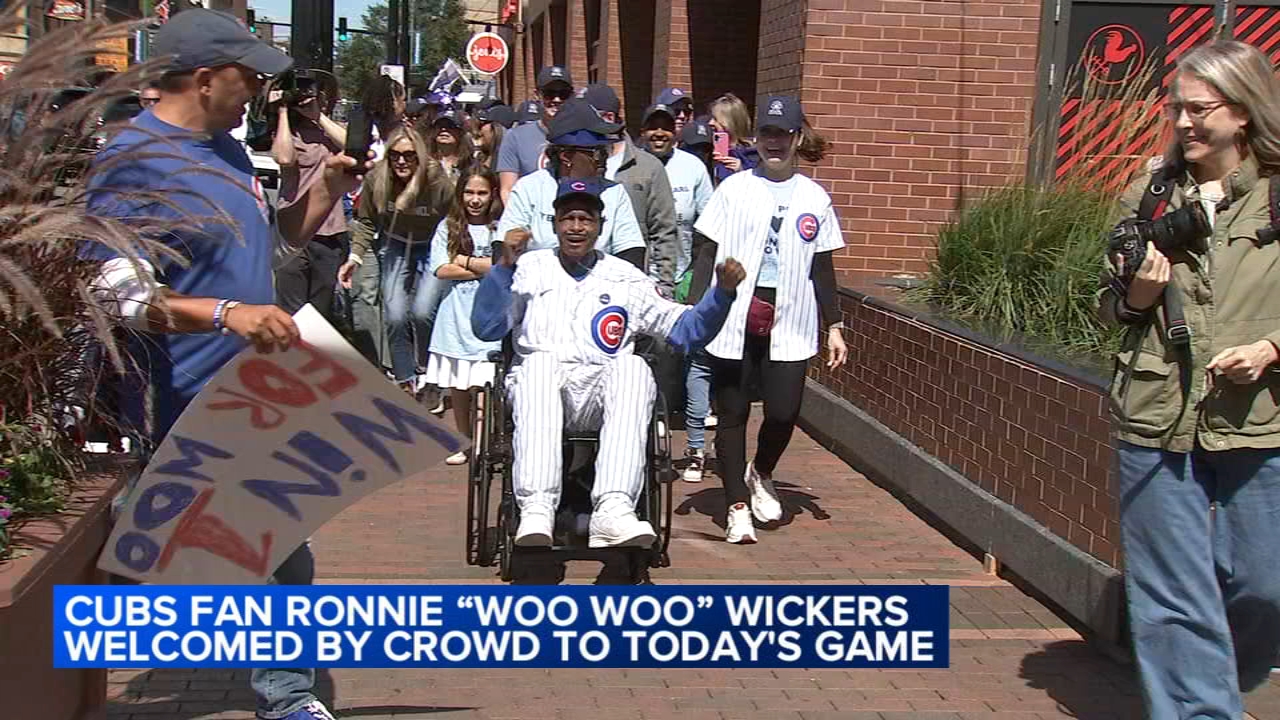 Chicago Cubs superfan Ronnie 'Woo Woo' Wickers returns to Wrigley Field  amid pulmonary fibrosis battle at Evanston nursing home - ABC7 Chicago