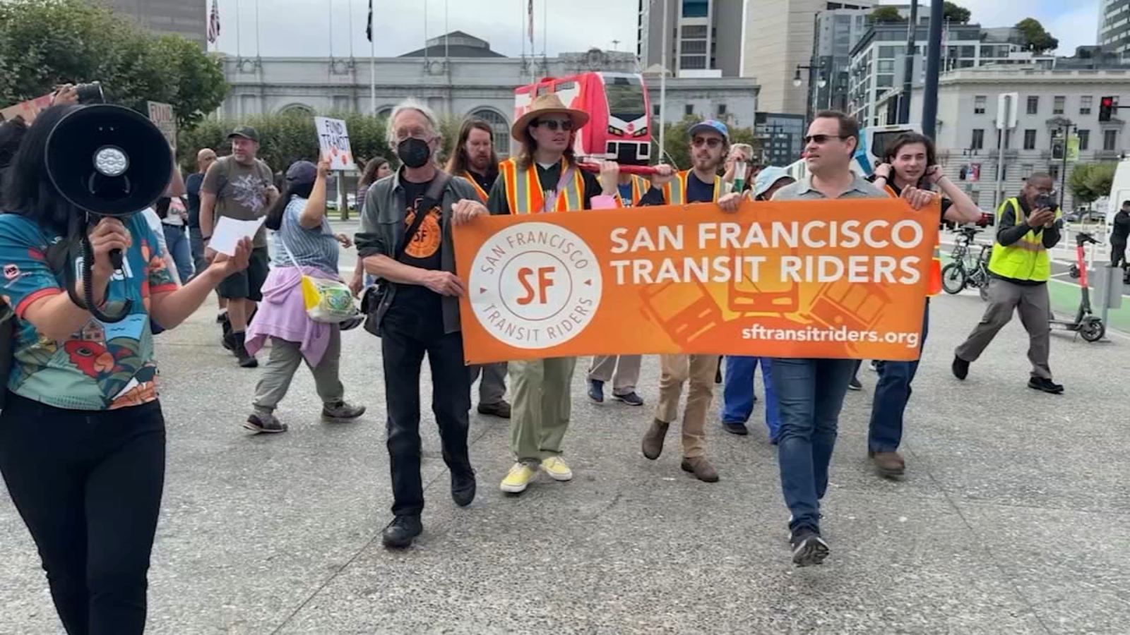 SF rally held to save Bay Area public transit funding as agencies face huge deficit