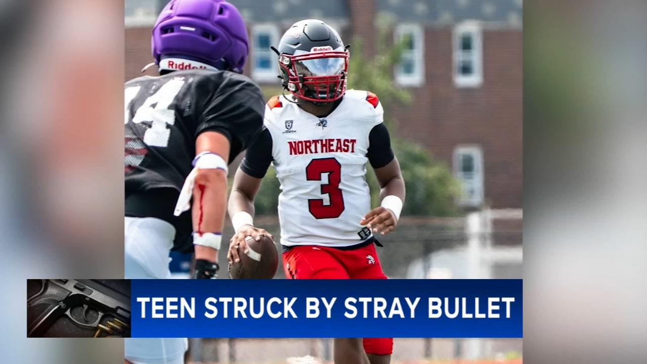 Stray bullet fractures teen's spine inside Philadelphia home