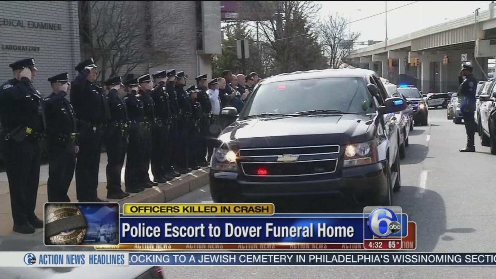 Salute for 2 Dover police officers killed in crash 6abc Philadelphia