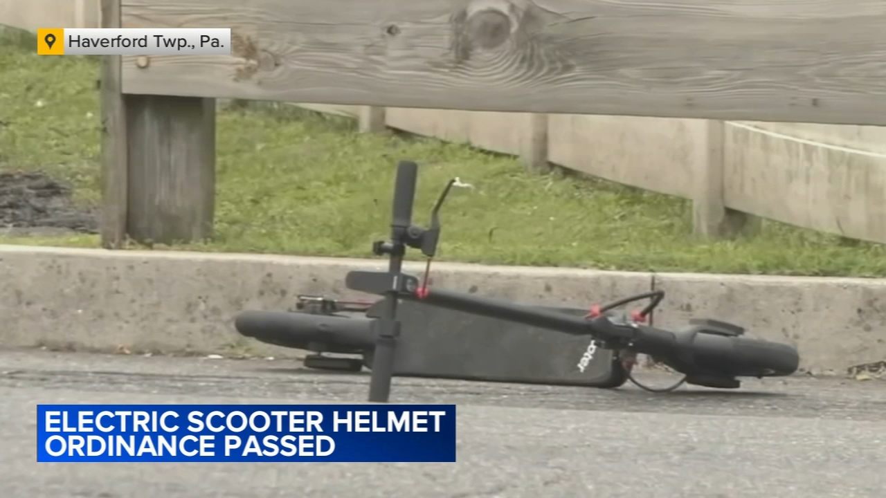 Delco town passes new helmet ordinance for kids on e-bikes, e-scooters