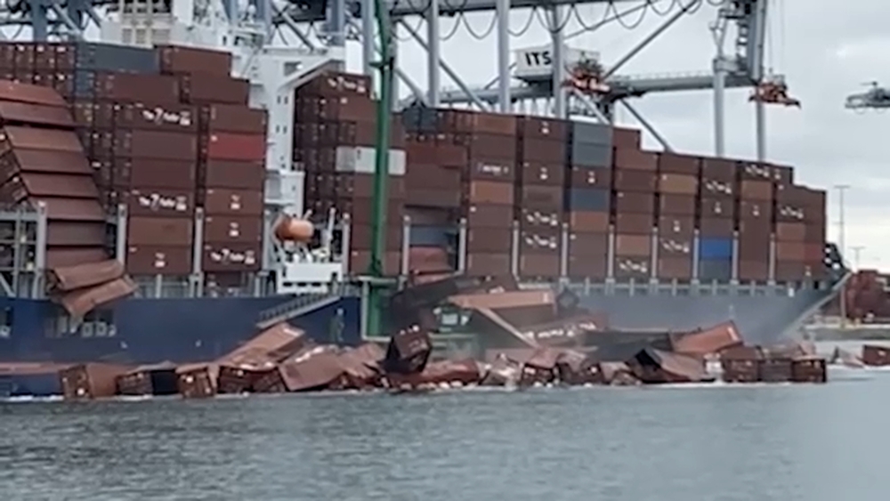 50+ containers fall into water at Port of Long Beach