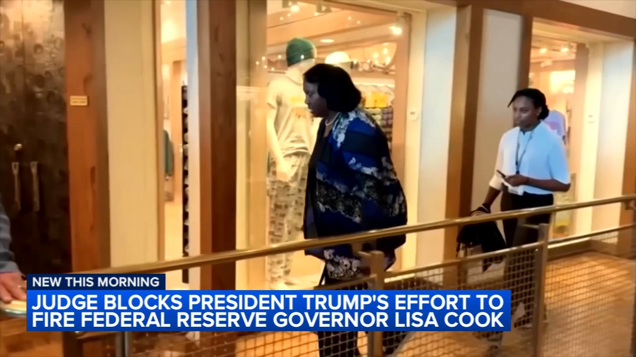 Federal judge temporarily blocks Trump's attempt to fire Federal Reserve Governor Lisa Cook
