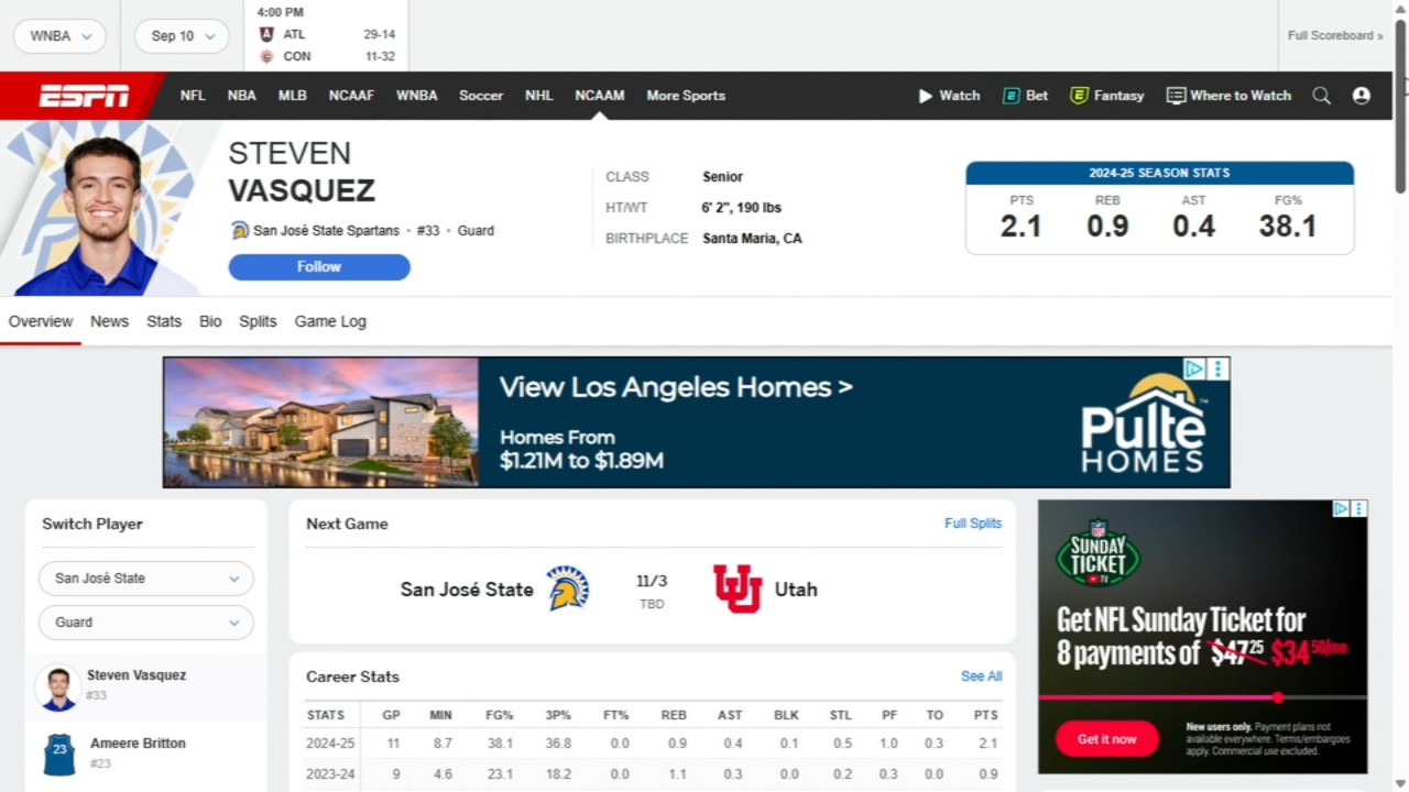 NCAA bans 3 college basketball players for betting on their own games at  Fresno State, San Jose State University - ABC7 San Francisco