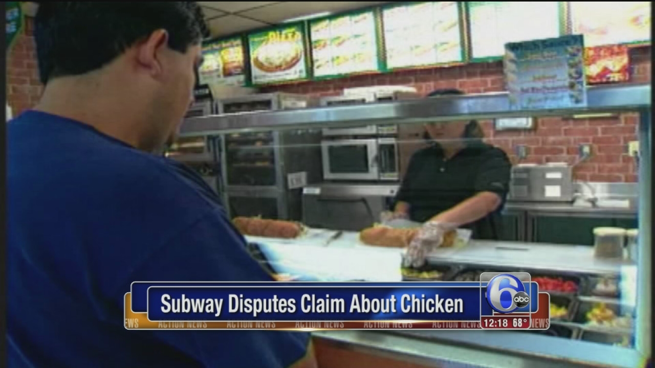 Subway disputes claim about chicken