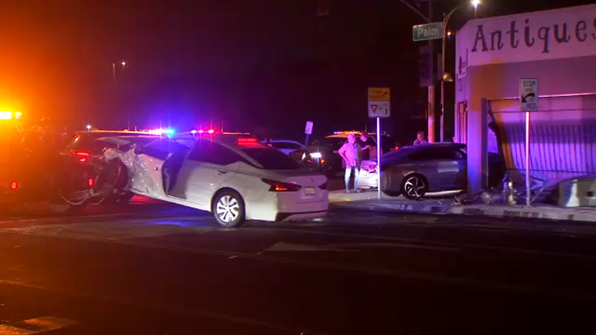 1 person in custody after crash into building in Fresno's Tower District, police say
