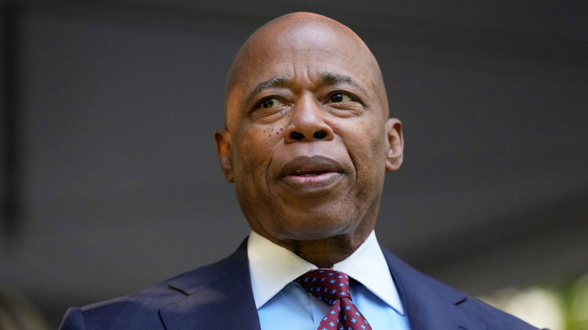 NYC mayor Eric Adams attends the ceremony to mark the 24th anniversary of the 9/11 attacks, Thursday, Sept. 11, 2025, in New York.