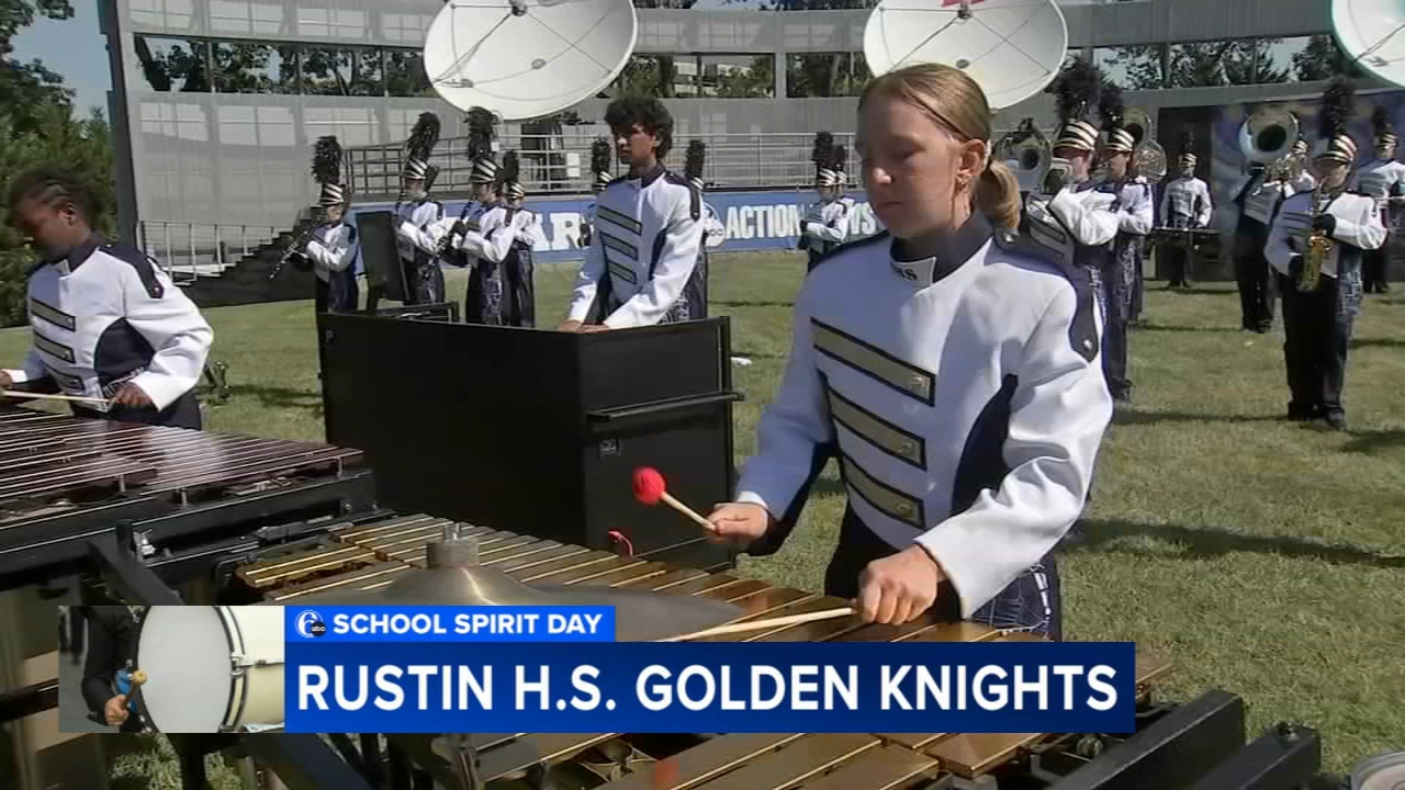 Rustin High School Golden Knights blend music and art with Van