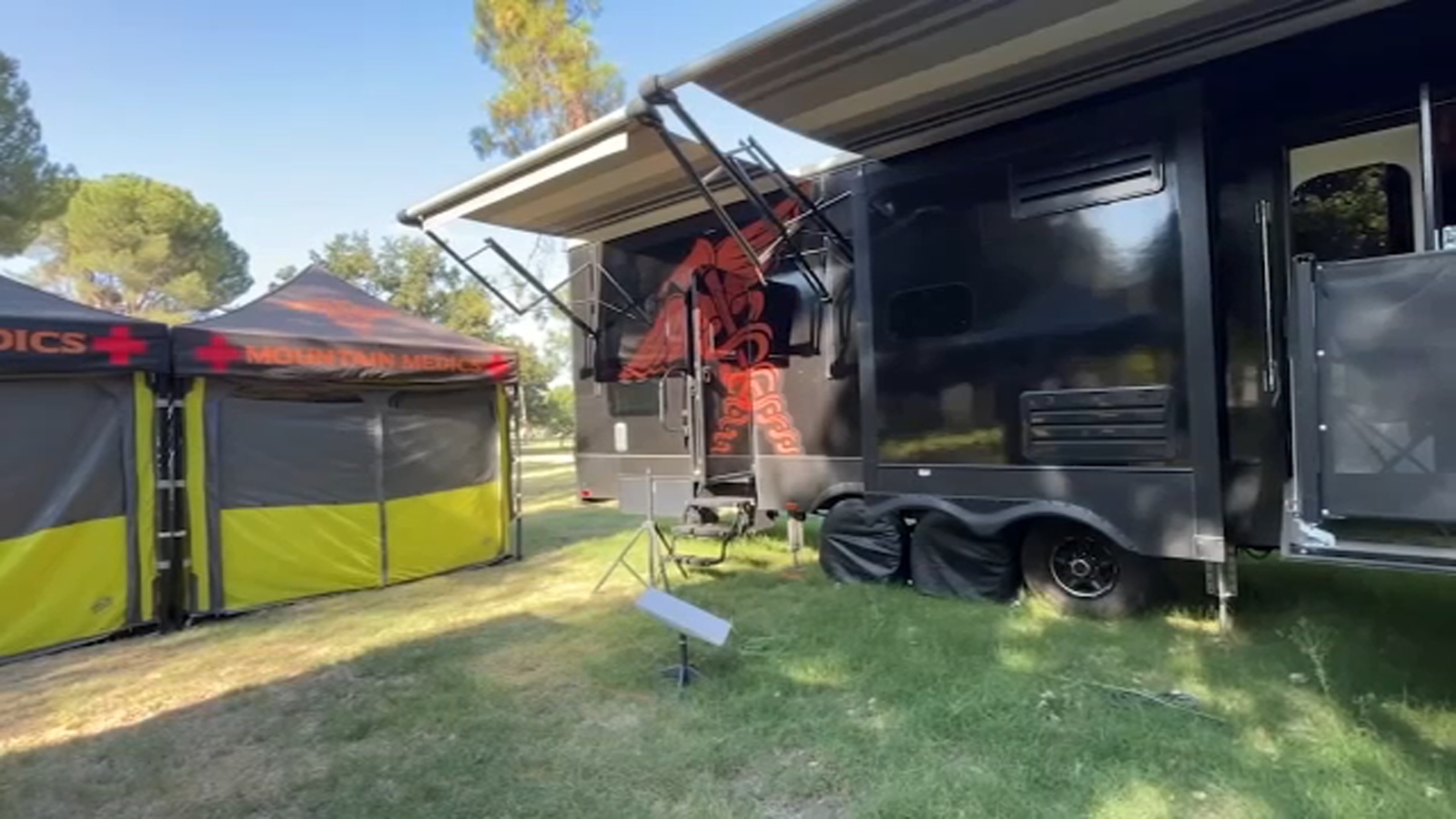 How the medical team on the Garnet Fire supports firefighters