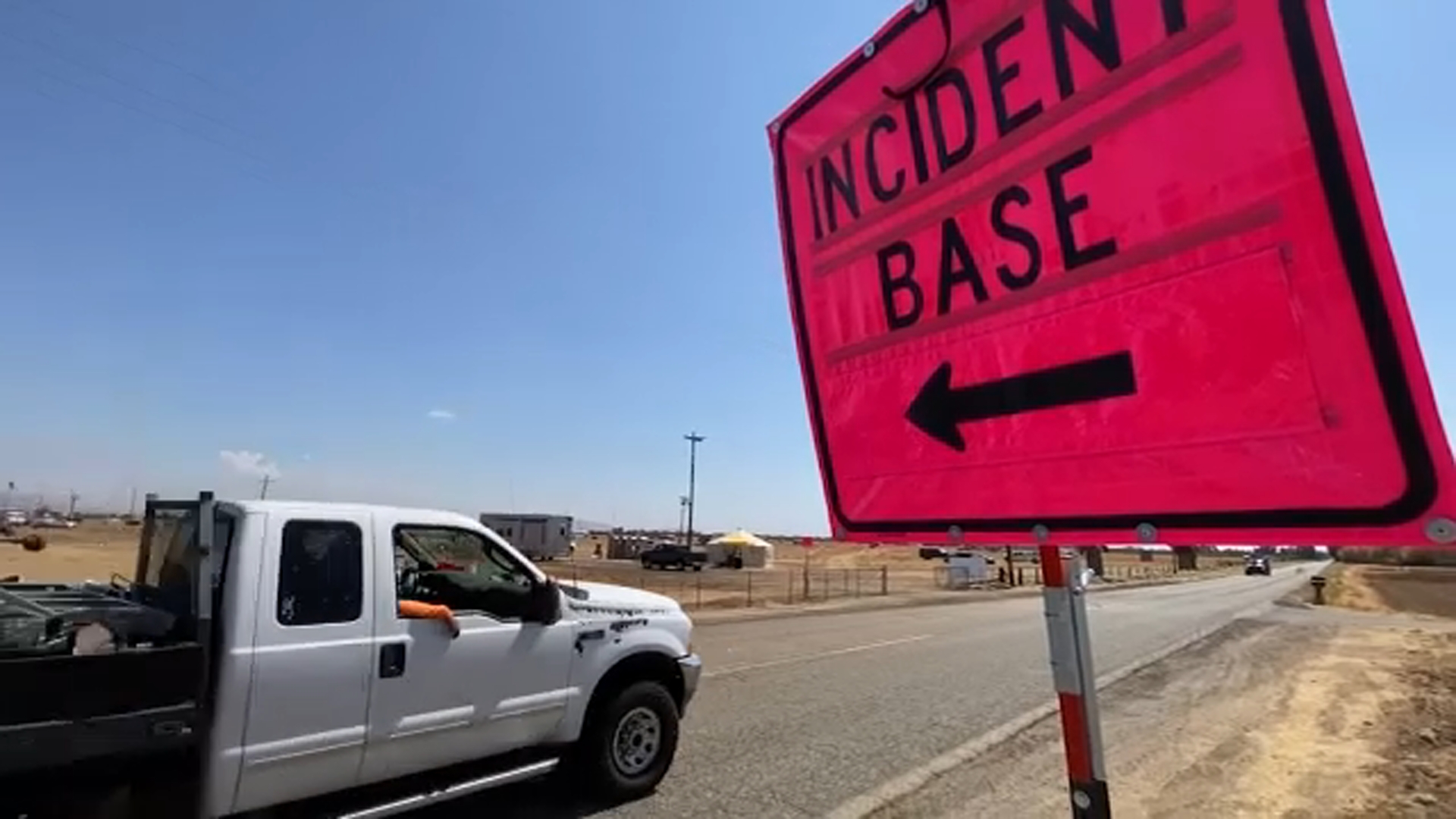 Fire Command Post Sign Action News Live at 6:30pm - September 8, 2023 - ABC30 Fresno