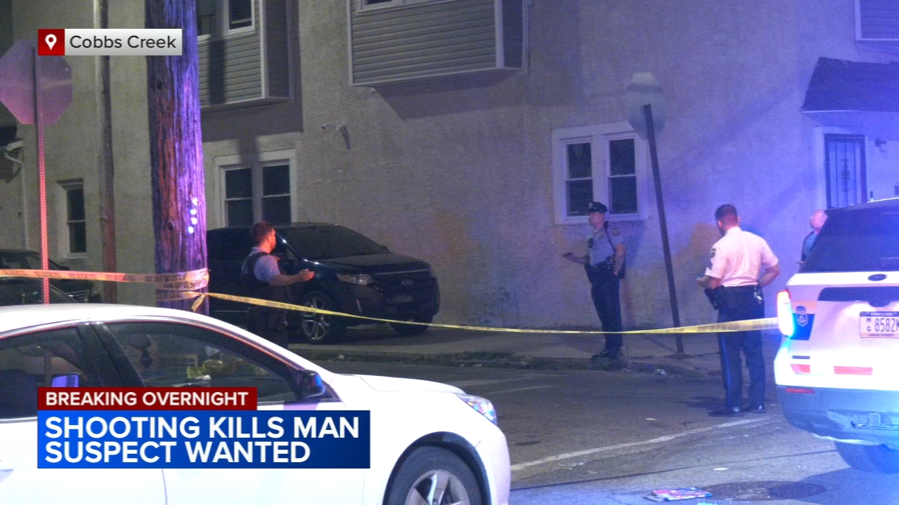 Philadelphia Police searching for suspect in shooting death of a man in Cobbs Creek