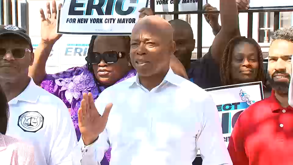 Police and firefighter groups endorse Mayor Eric Adams for re-election