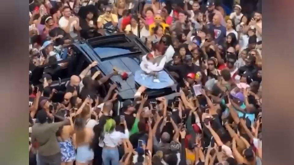 Cardi B holds pop-up event at bodega in Washington Heights