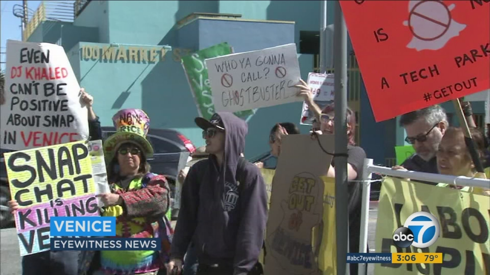 Snap Inc. destroying Venice's vibrancy, protesters say - ABC7 Los Angeles