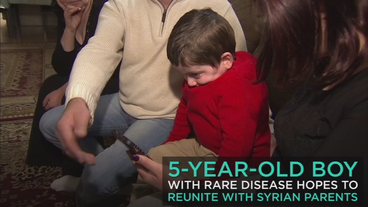 Boy with rare disease seeks reunion with Syrian parents