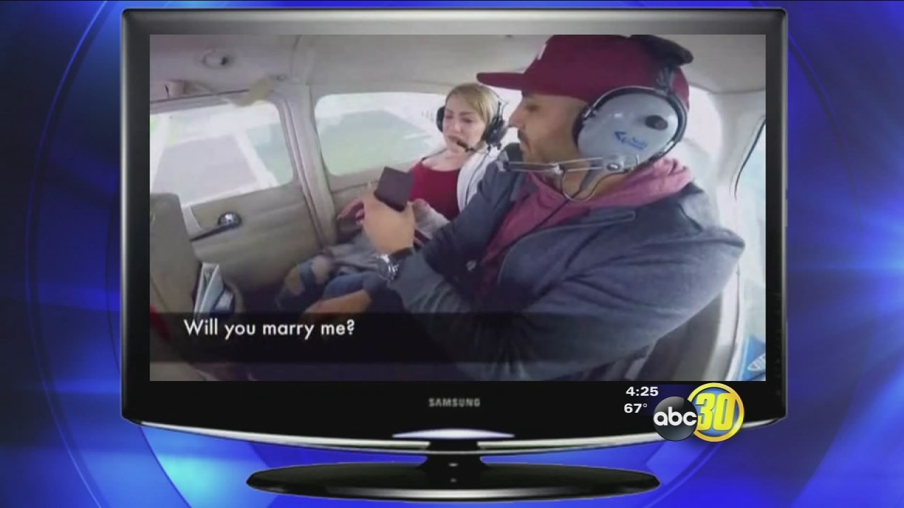ABC30 employee has proposal go viral after getting sick while popping the question