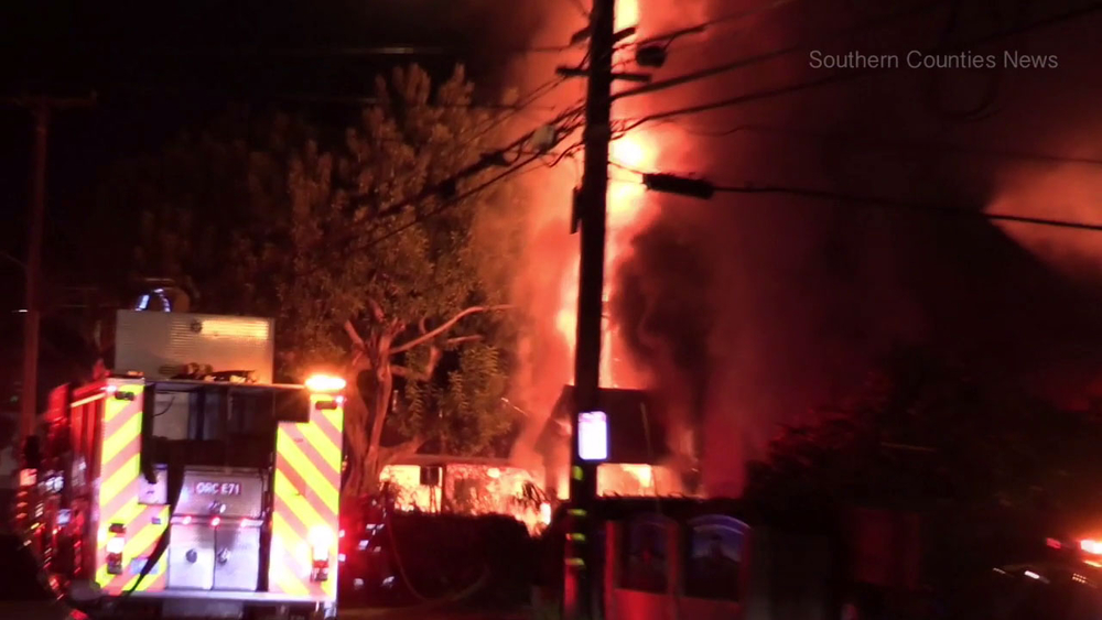 Man upset over divorce burns down Santa Ana house, police say