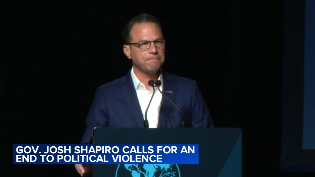 Pa. Governor Josh Shapiro says US must 'turn the tide' against political violence, reject vengeance