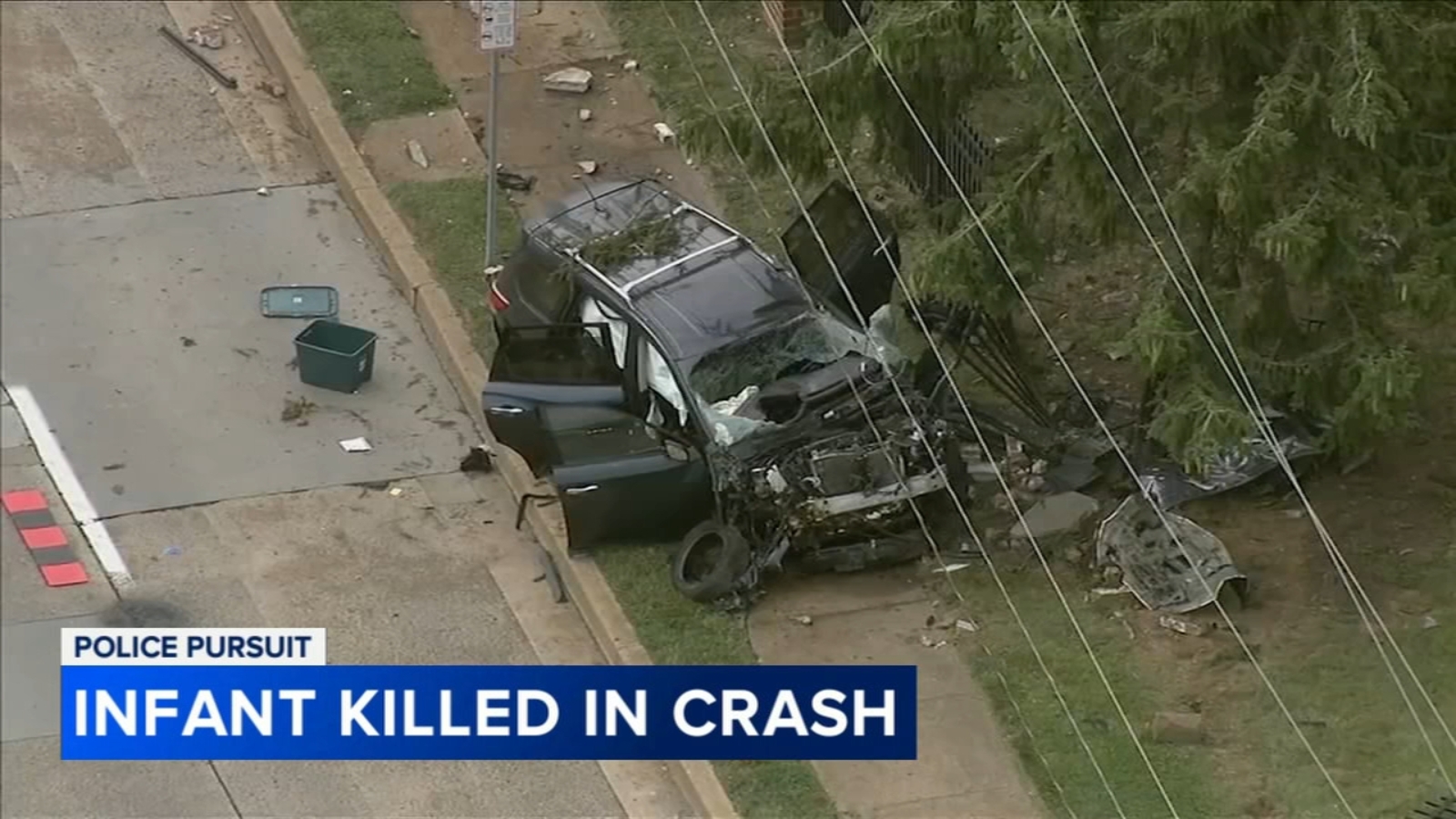 Baby killed in crash after police chase in Wilmington, Delaware; driver ...