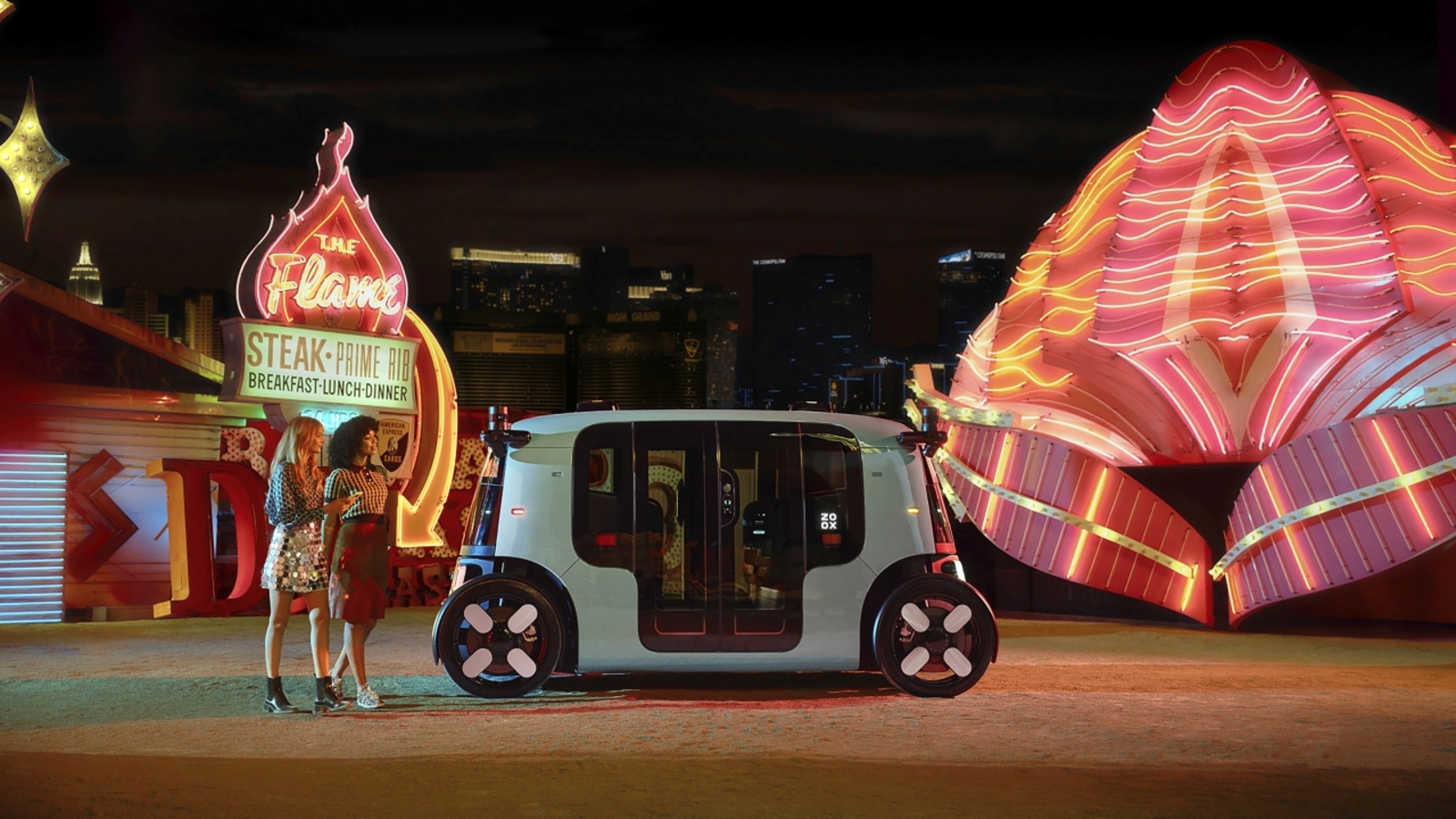 Amazon's Zoox launches its robotaxi service in Las Vegas with free rides