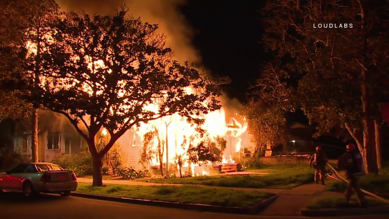 Residents escape massive inferno at South LA home