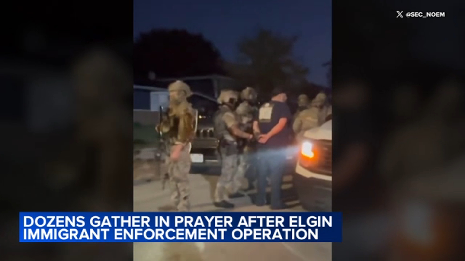Prayer vigil held in Elgin following large immigration operation
