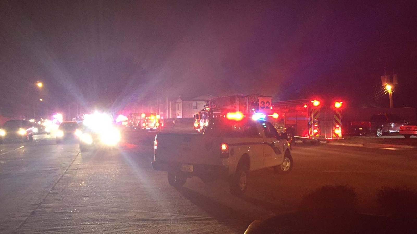 A twoalarm fire destroyed 16 units Friday night at an apartment complex in Spring. ABC13 Houston