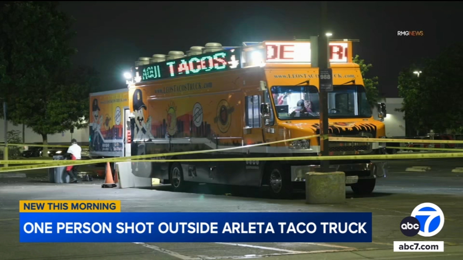 Man injured in shooting outside Leo's Taco Truck in Arleta - ABC7 Los ...