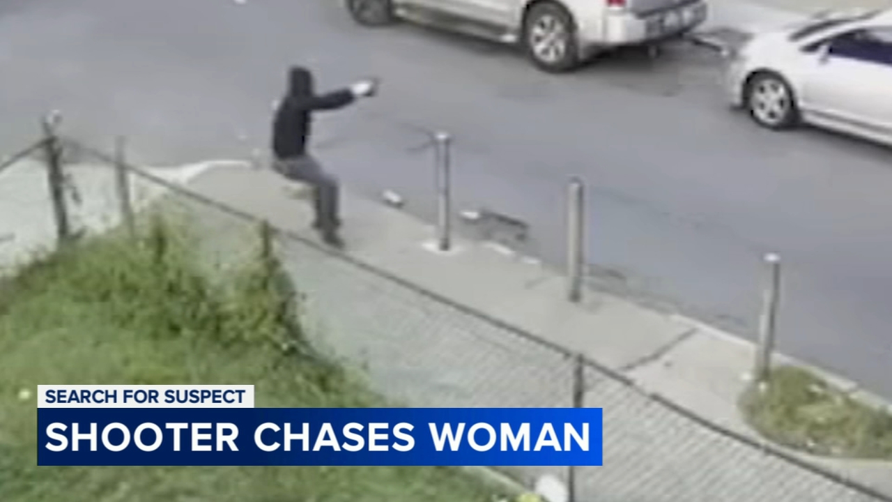 Video shows man chasing, shooting at woman 10 times in Olney