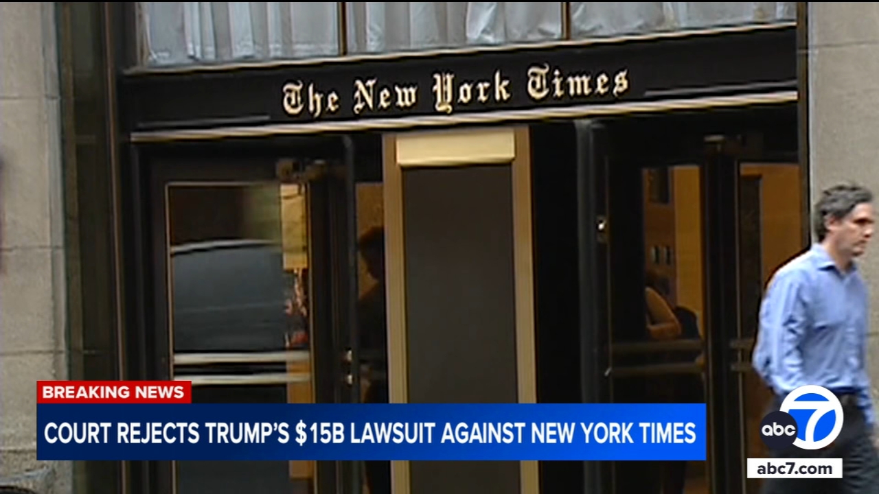 Judge tosses Trump's $15B suit against NY Times