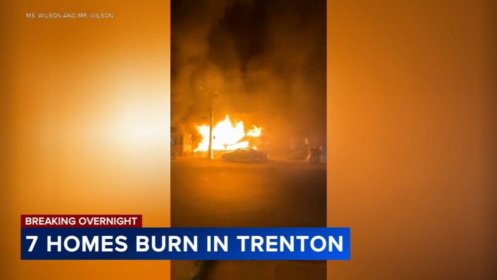 Raging fire destroys 7 homes in Trenton leaving several people injured, including a firefighter