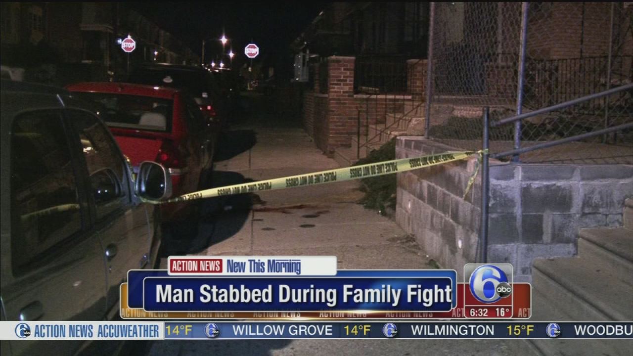 Man stabbed during family fight