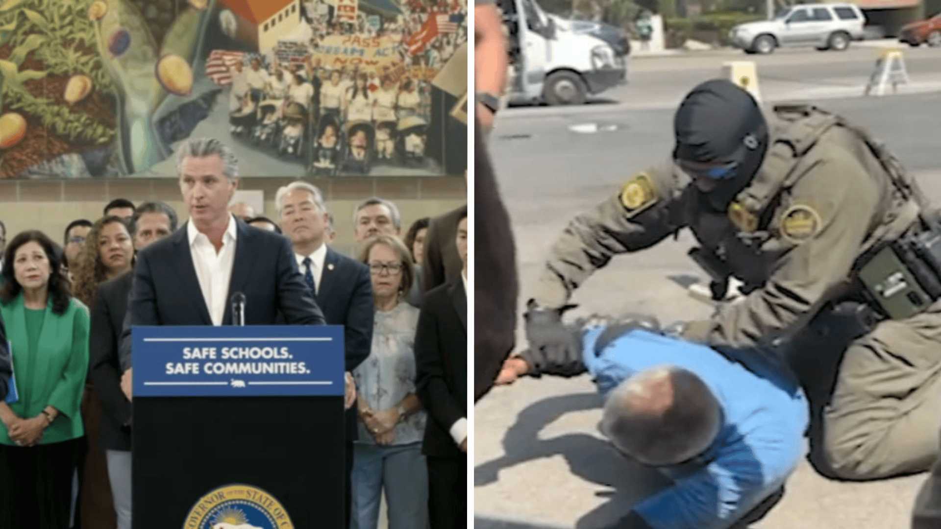 ICE immigration: California Gov. Gavin Newsom signs law banning most law enforcement officers from wearing masks during operations - ABC7 San Francisco