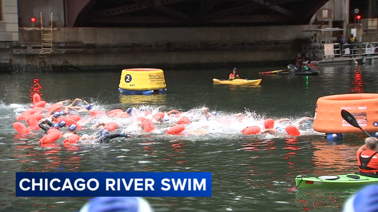 Chicago River Swim raises funds for ALS research