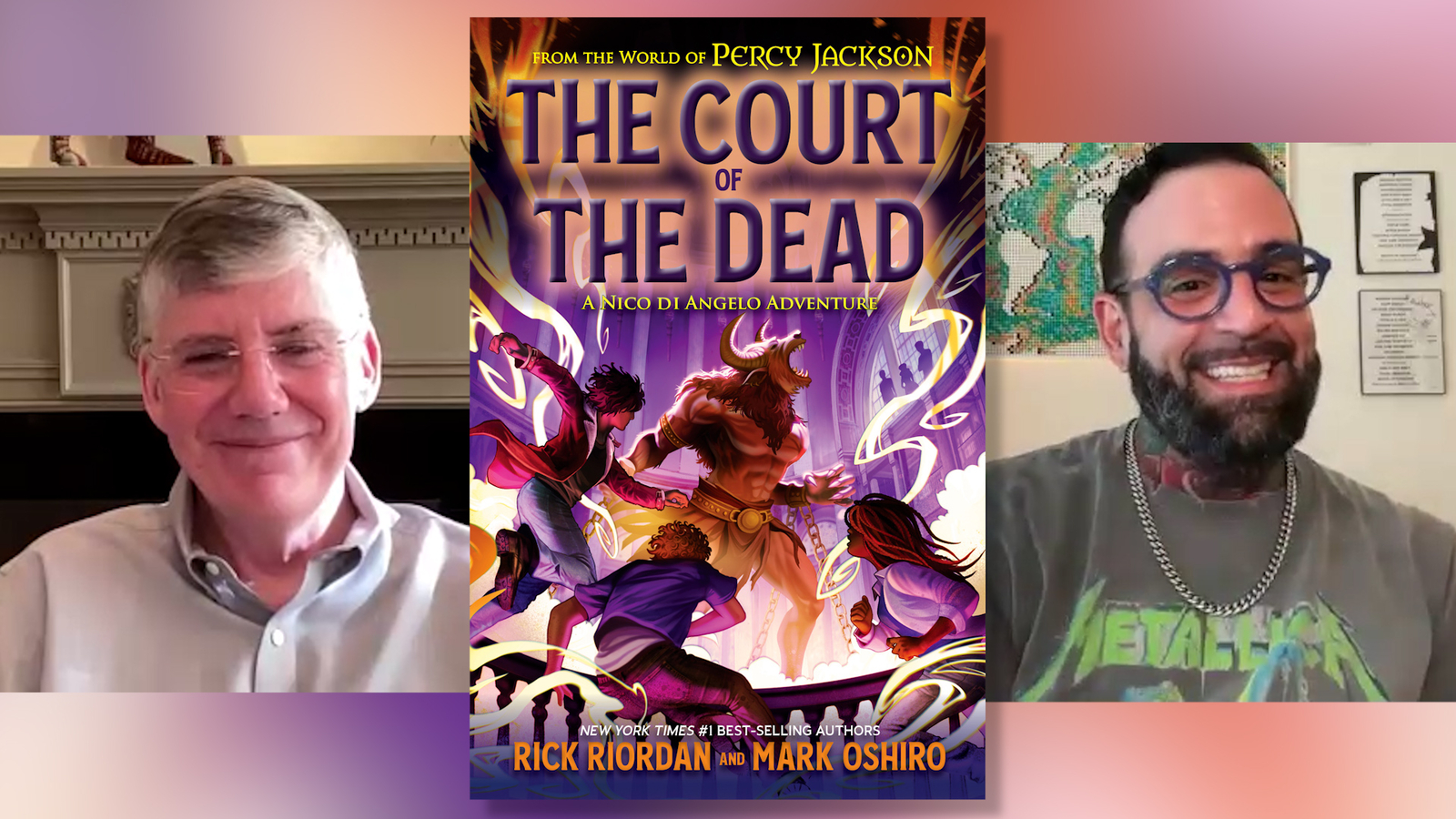 Rick Riordan talks 'Percy Jackson' spinoff novel 'The Court of the Dead' with co-author Mark Oshiro