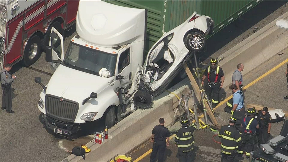 Chopper 6 over crash on Route 1