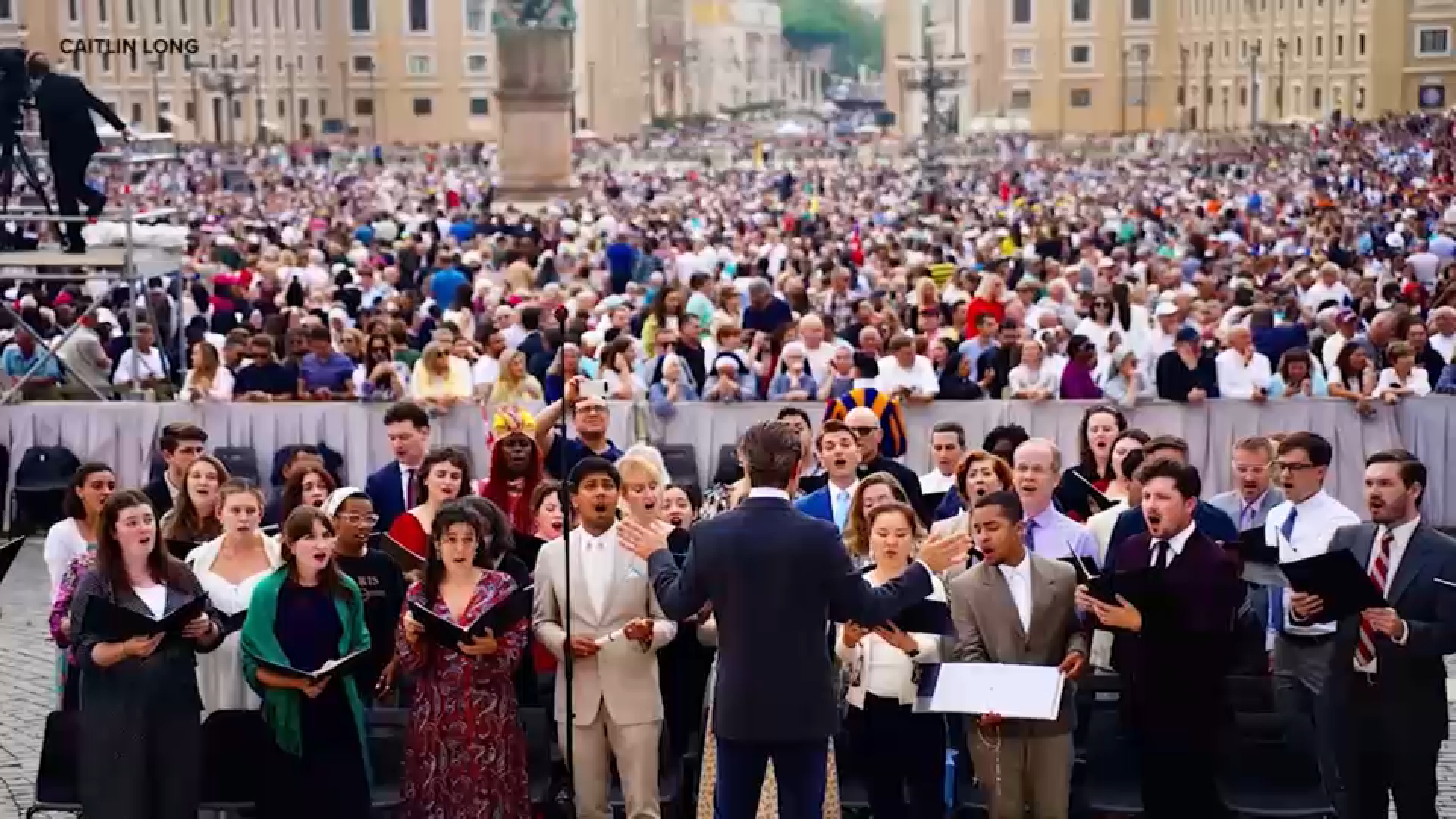Church of St. Paul the Apostle choir from UWS performs original song for Pope Leo at the Vatican in Rome