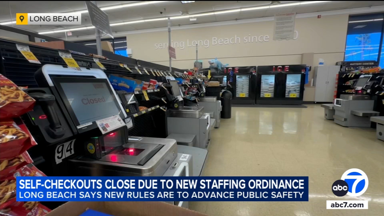 Self-checkout at some Long Beach stores closed