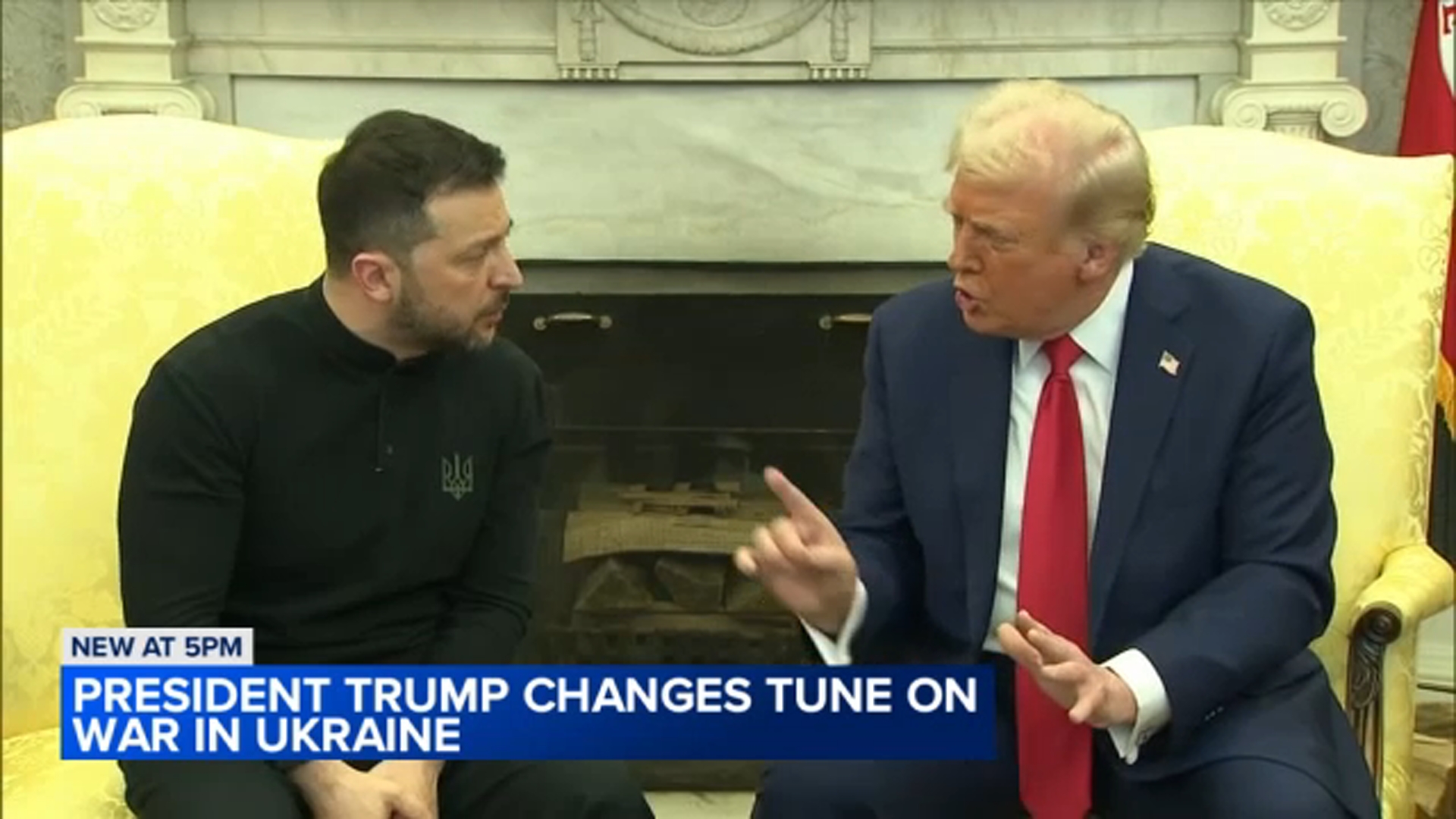 Trump appears to shift on war, local Ukrainians cautiously optimistic
