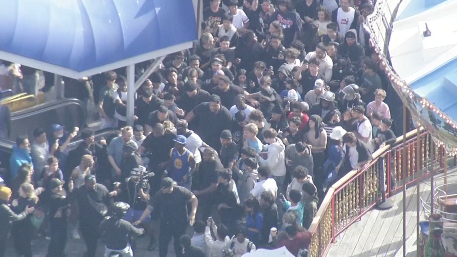 LIVE: Massive crowds surround Youtube influencer IShowSpeed in San Francisco