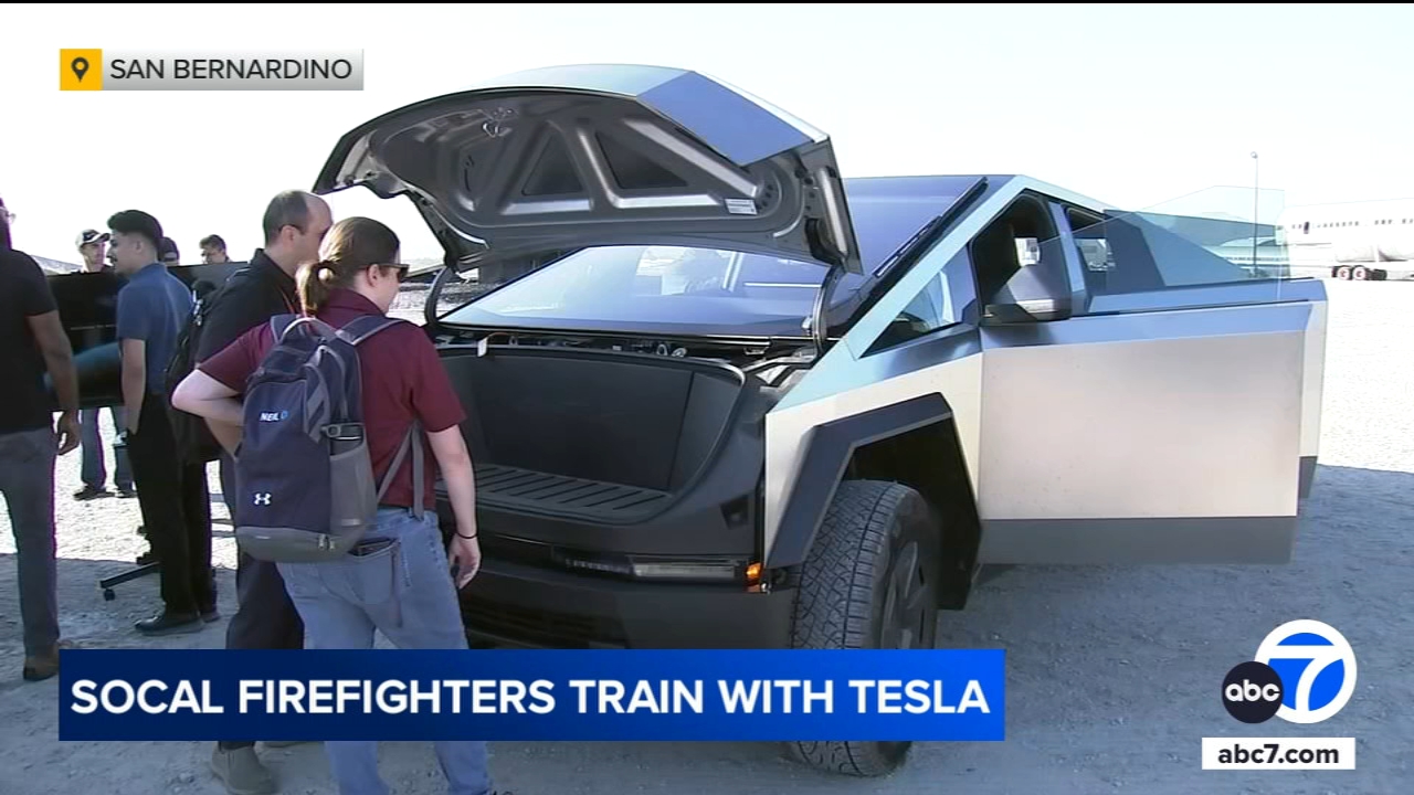 Tesla trains SoCal firefighters on how to respond to EV fires
