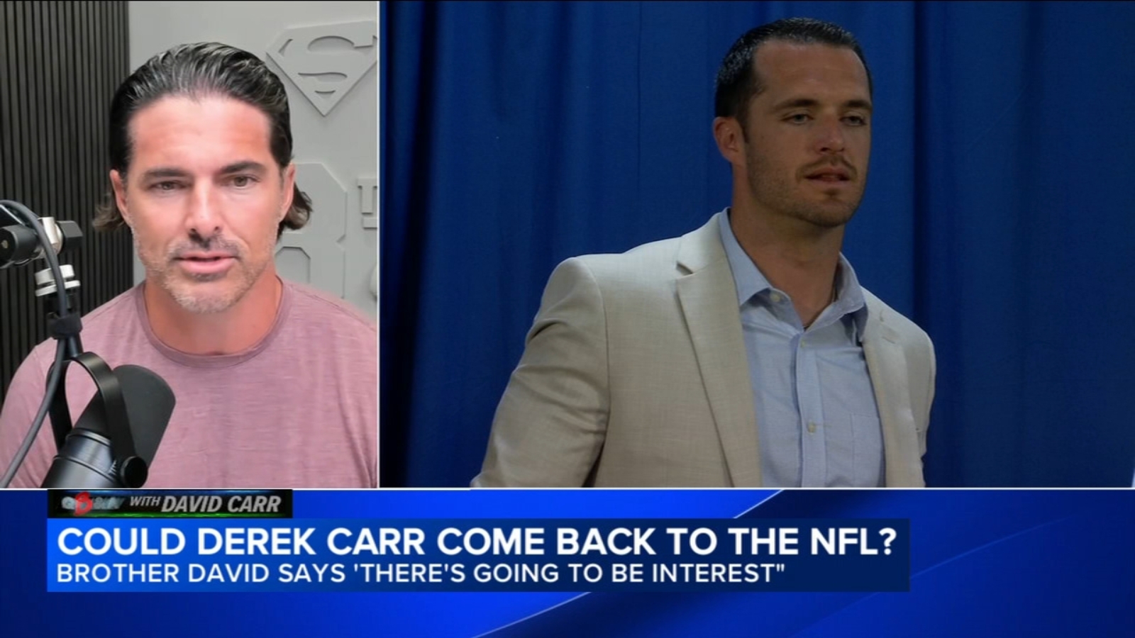 QB&A with David Carr: Could Derek Carr come back to the NFL?
